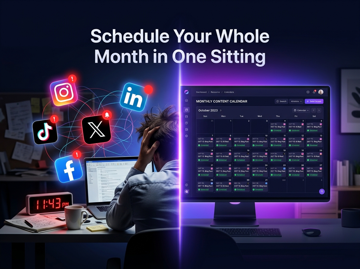 How to Schedule a Full Month of Social Media Content in One Sitting