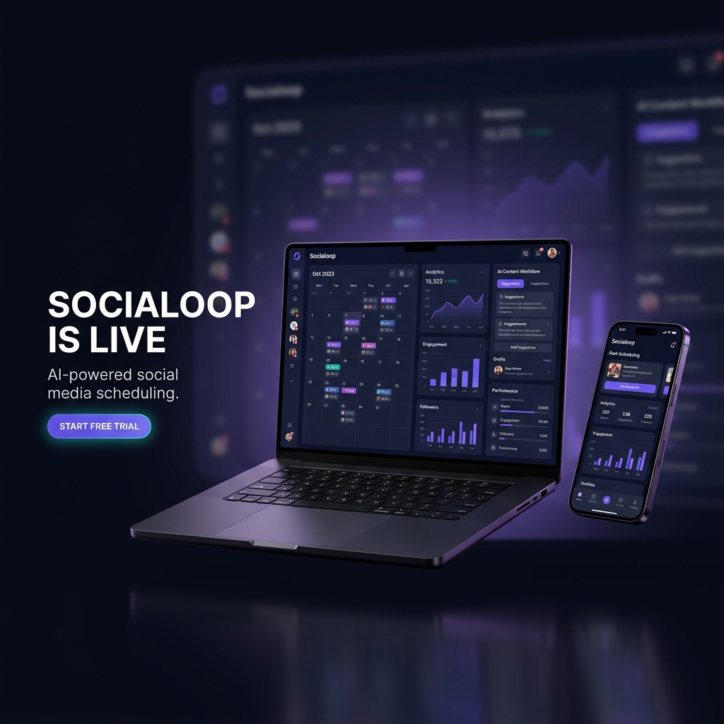 Socialoop is Live: AI Social Media Scheduling & Automation Platform (2026)